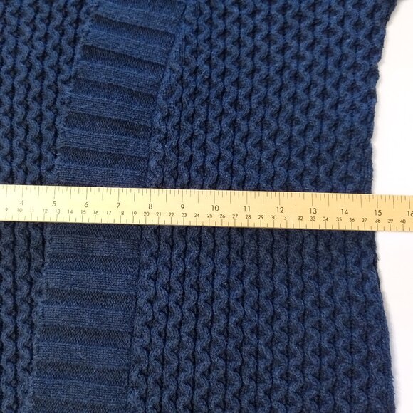 Patagonia Womens Cardigan Sweater Open Front Navy Blue Long Sleeve Cable Knit XS - Picture 6 of 12